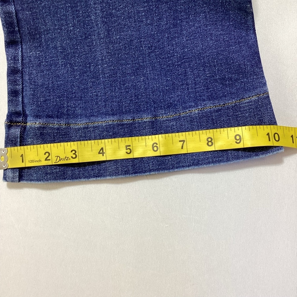 SPANX Pull-on Dark Blue Flare Jeans with Patch Pockets - Picture 11 of 12